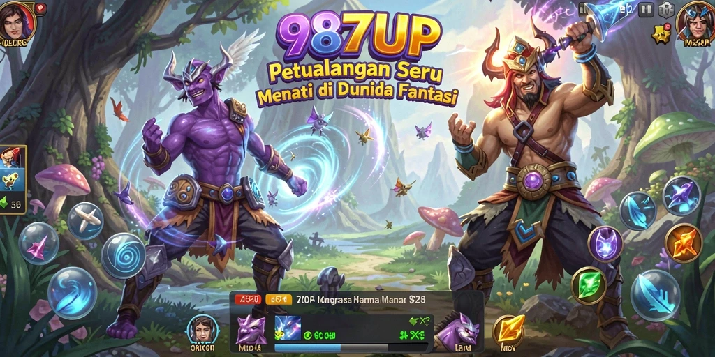 Tampilan gameplay 987UP yang menonjolkan petualangan seru dan grafik yang fantastis.