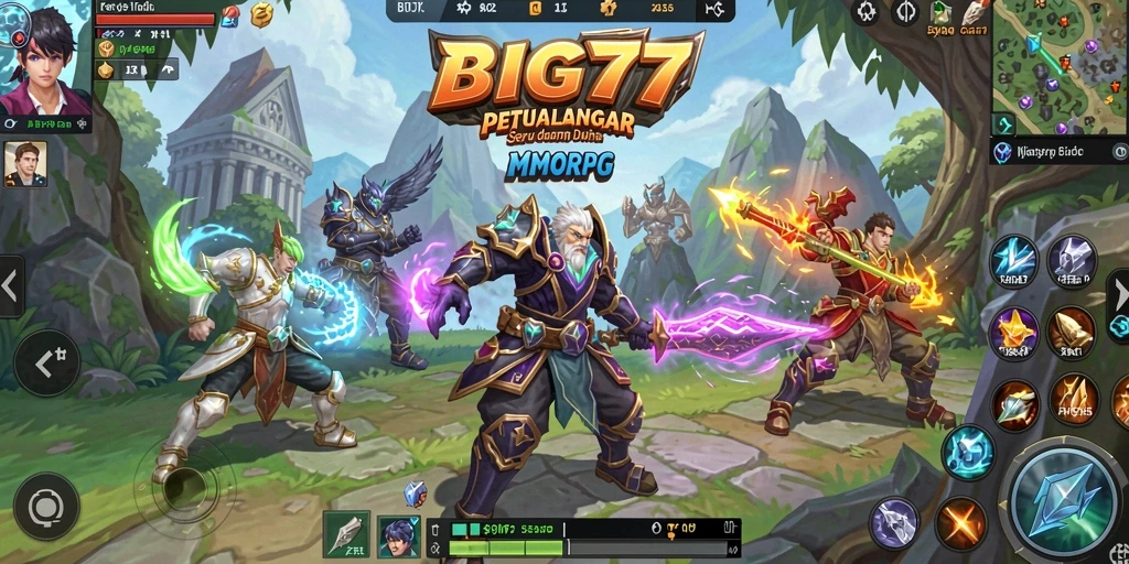 Gameplay seru <strong>BIG77</strong> dengan grafis yang menakjubkan dan dunia yang luas.