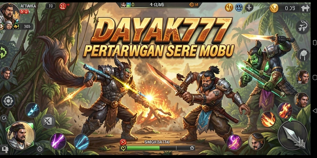 Gameplay seru dan strategi dalam pertempuran MOBA.