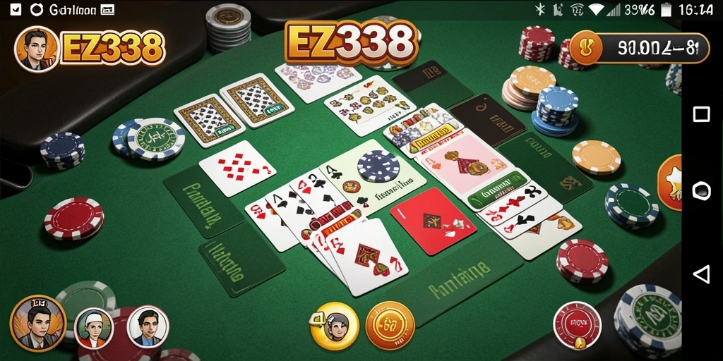 Tampilan permainan Gaple di EZ338 yang menarik dan interaktif.