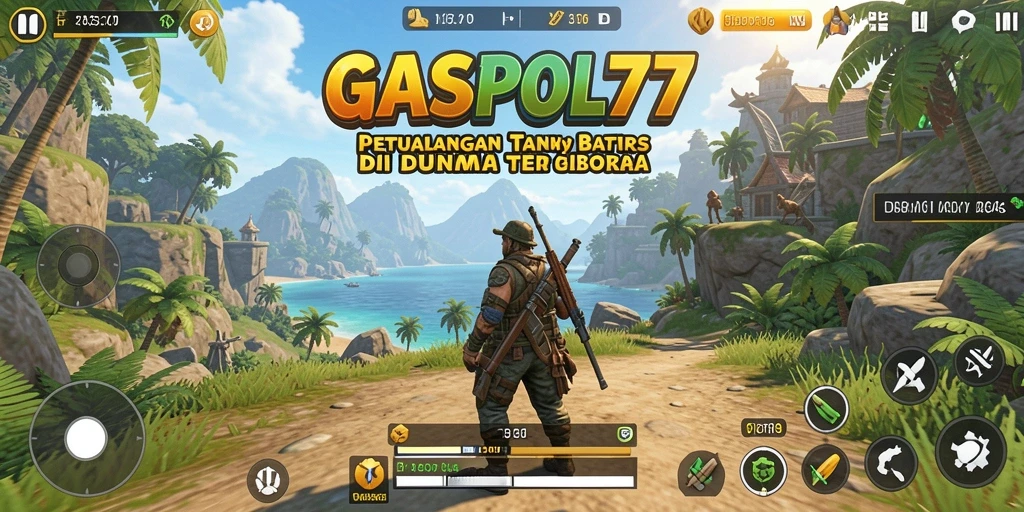 Screenshot menunjukkan momen eksplorasi seru di dunia GASPOL77.