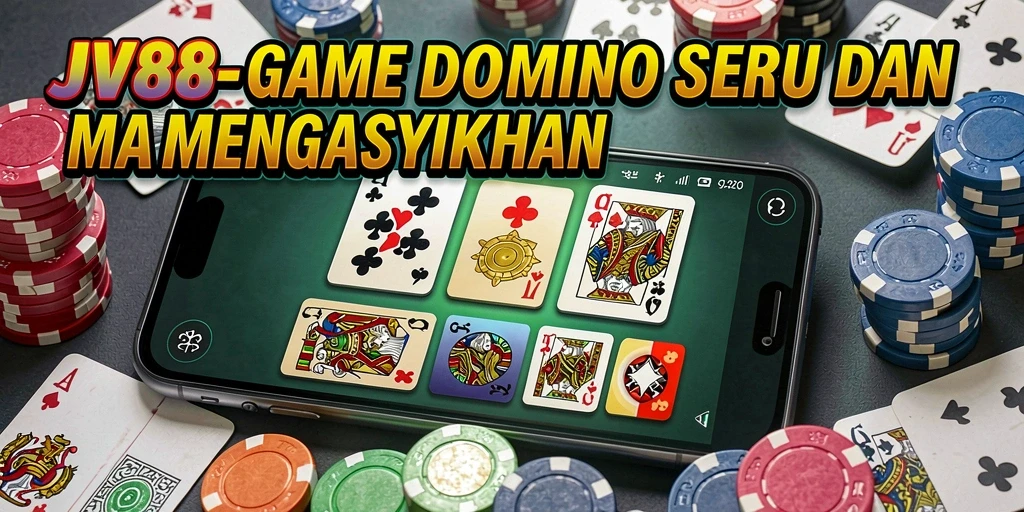 Screenshot menunjukkan keseruan gameplay JV88 game Domino.