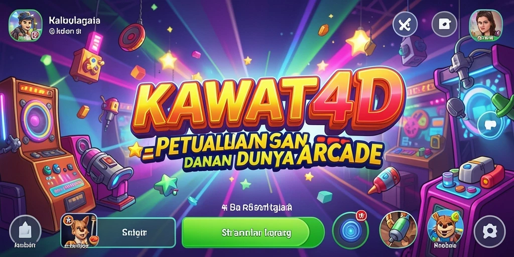 Tampilan gameplay seru KAWAT4D yang penuh tantangan.