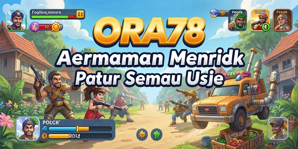 Tangkapan layar gameplay ORA78 yang penuh aksi dan warna-warni.