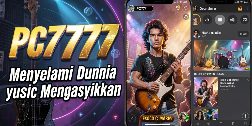 Screenshot gameplay PC777 yang menunjukkan aksi seru dalam bermain musik.