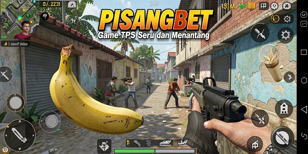 Screenshot PISANGBET menampilkan pertempuran TPS yang mendebarkan.