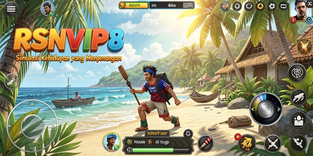 Screenshot menampilkan karakter dalam gameplay RSNVIP8 yang menarik.